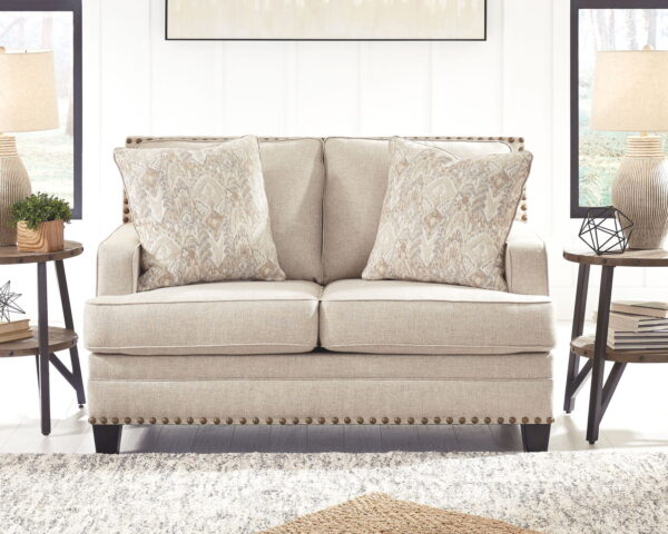 Claredon - Linen - Loveseat - Image 4