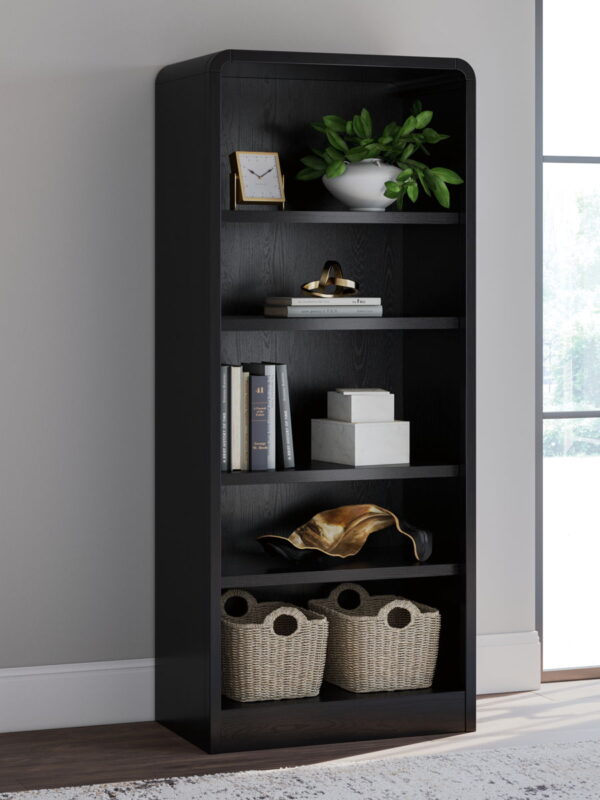 Rowanbeck - Black - Large Bookcase - Image 3