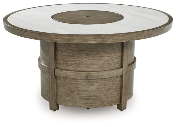 Rainier Ranch - Beige - Round Fire Pit Table - Image 2