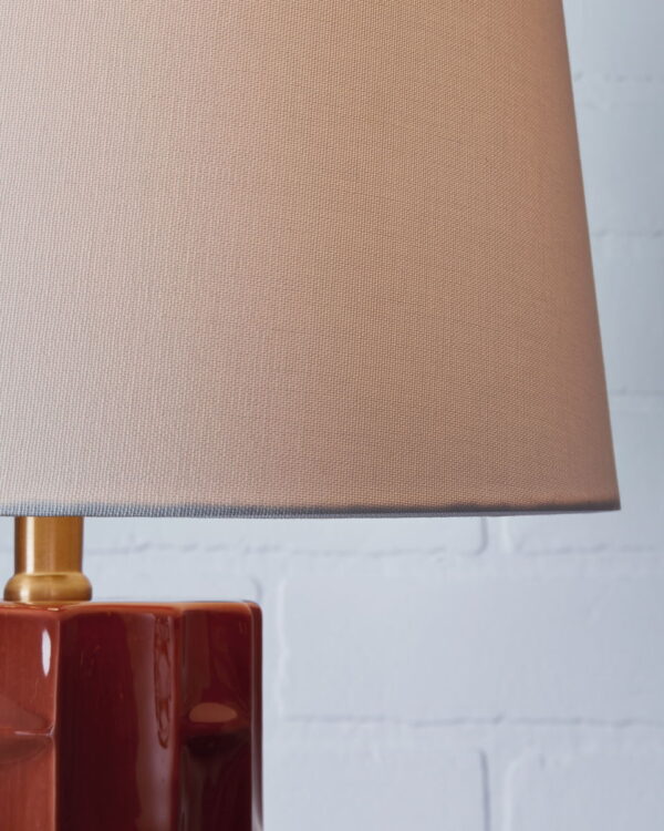 Jacemour - Burnt Umber - Ceramic Table Lamp (Set of 2) - Image 3