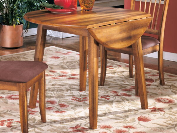 Berringer - Rustic Brown - Round DRM Drop Leaf Table - Image 4