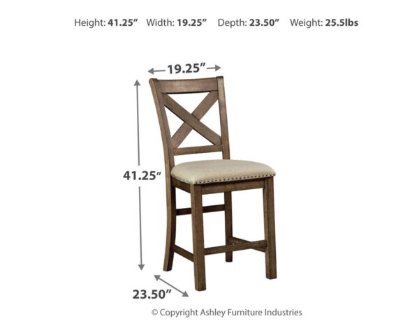 Moriville - Beige - Upholstered Barstool (Set of 2) - Image 3