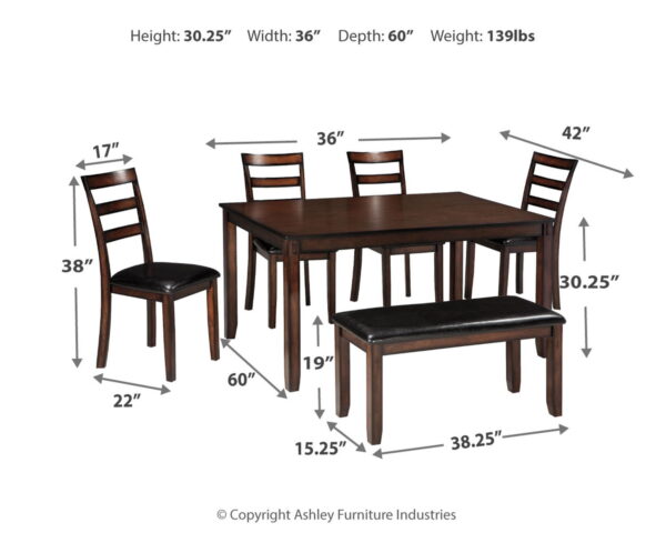 Coviar - Brown - Dining Room Table Set (Set of 6) - Image 4