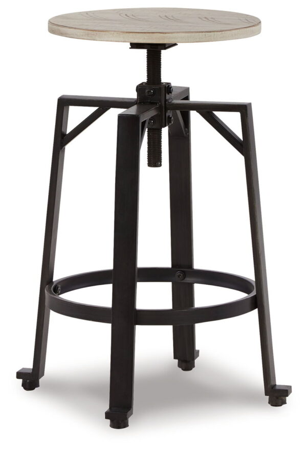 Karisslyn - Whitewash / Black - Swivel Stool (Set of 2) - Image 3