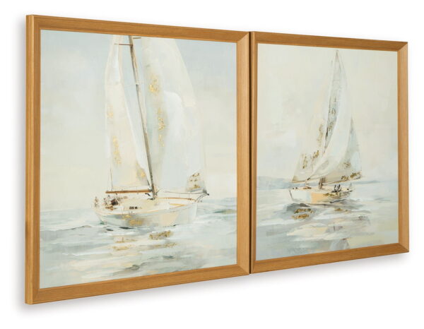 Winbrook - Gray / Tan / Gold Finish - Wall Art Set (Set of 2) - Image 3