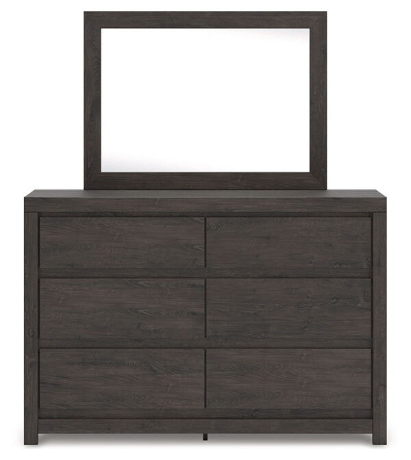 Fraluna - Charcoal - Dresser And Mirror - Image 4