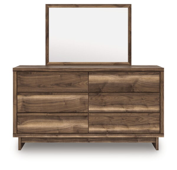 Chirason - Brown - Six Drawer Dresser And Mirror - Image 4