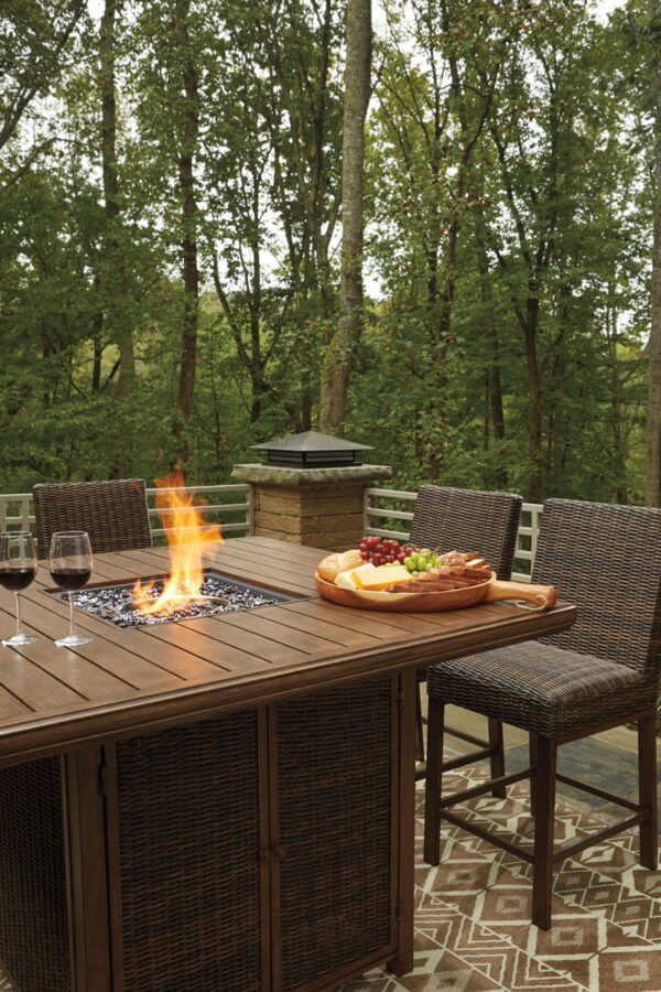 Paradise Trail - Outdoor Fire Pit Table Set - Image 4