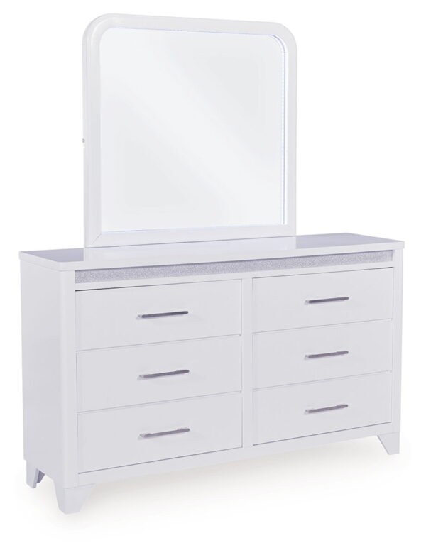 Jarlee - White - Dresser And Mirror