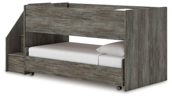 Frandern - Gray - Twin Over Twin Loft Bed - Image 4
