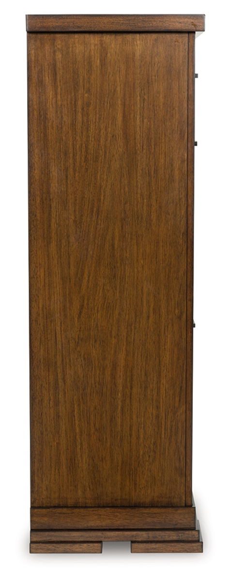Taffenbrook - Medium Brown - Five Drawer Chest - Image 3