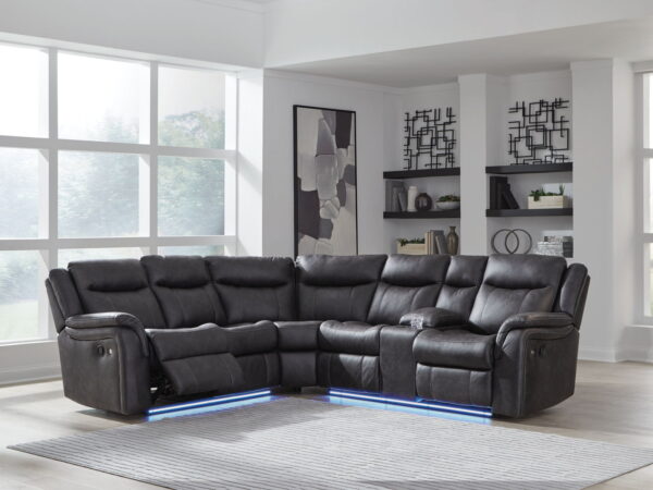 Sultan Meadow - Carbon - 2-Piece Reclining Sectional - Image 3