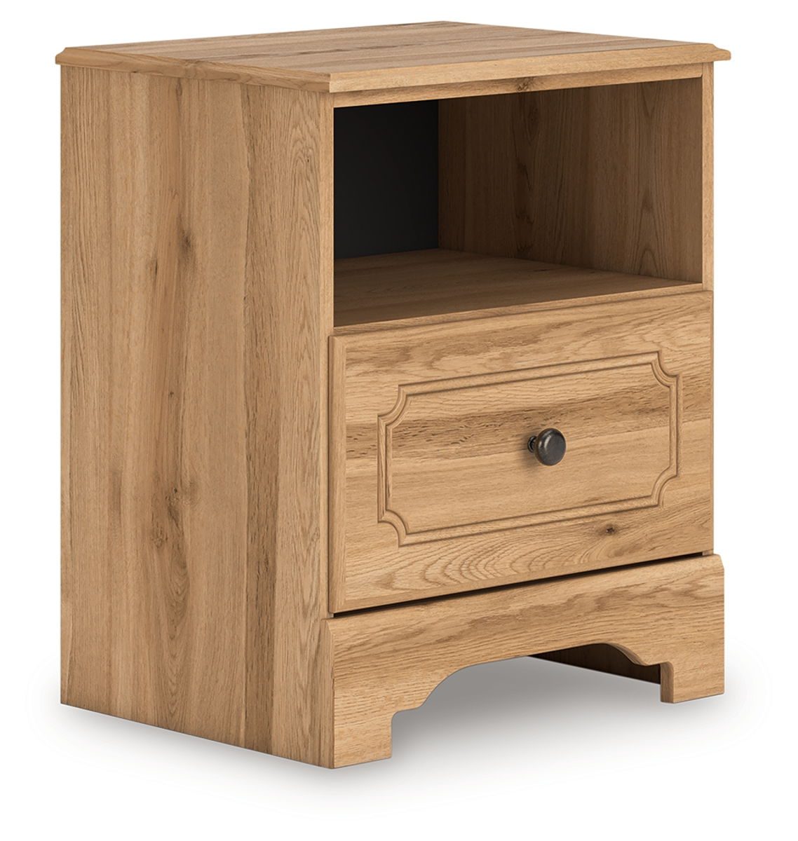 Aleaport - Warm Brown - One Drawer Night Stand - Image 4