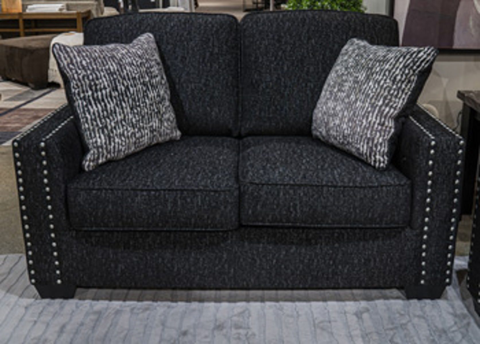 Jasmine Peaks - Coal - Loveseat
