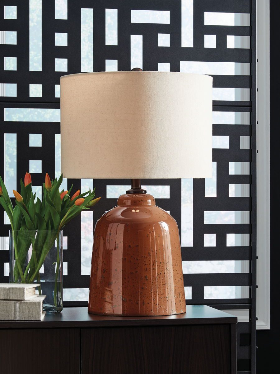 Aaleahya - Rust - Glass Table Lamp - Image 4