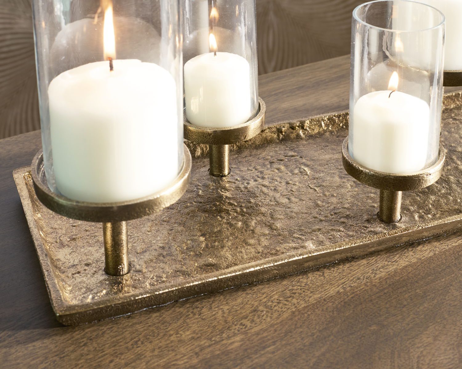 Wallmond - Antique Brass Finish - Candle Holder - Image 4