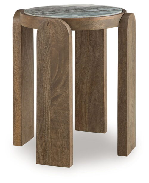 Gavrilley - Gray / White / Brown - Accent Table