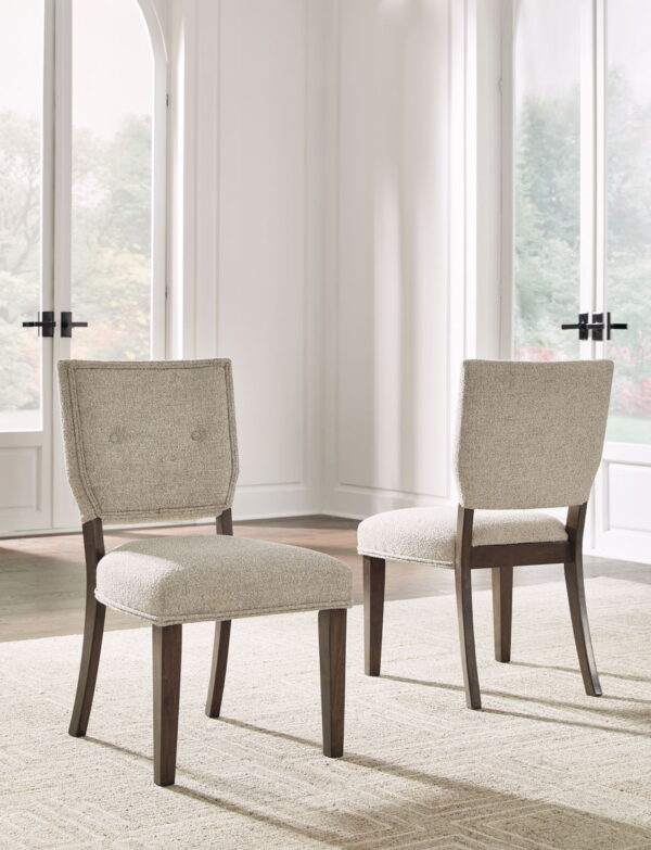 Veramond - Gray / Dark Brown - Dining Upholstered Side Chair (Set of 2) - Image 2