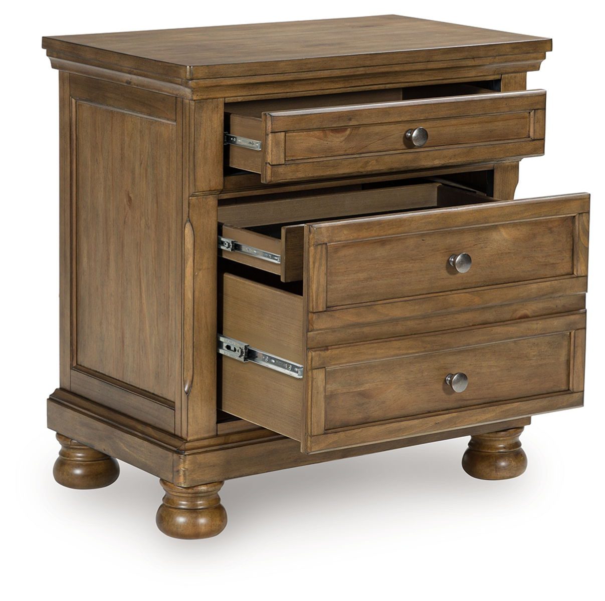 Feddinger - Medium Brown - Two Drawer Night Stand - Image 3