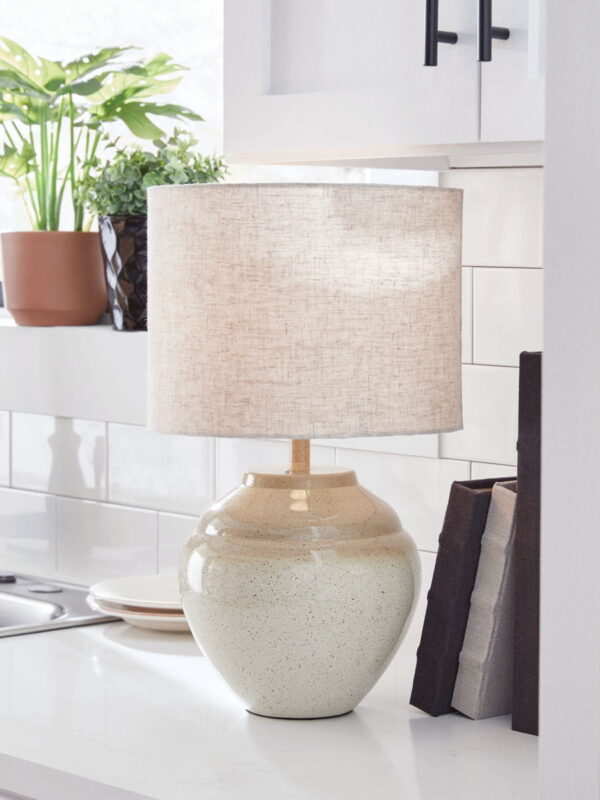Waldish - Cream / Beige - Metal Table Lamp - Image 2