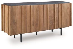 Quintavious - Brown / Charcoal - Accent Cabinet