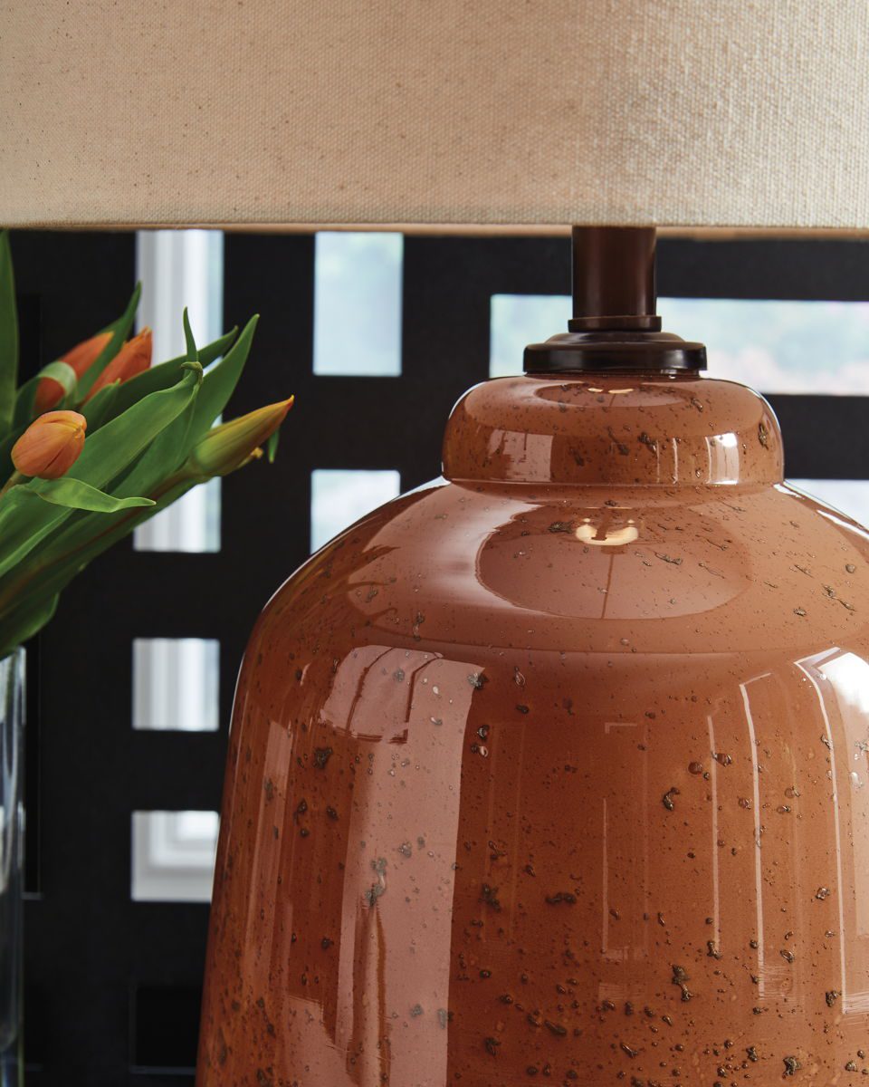 Aaleahya - Rust - Glass Table Lamp - Image 2