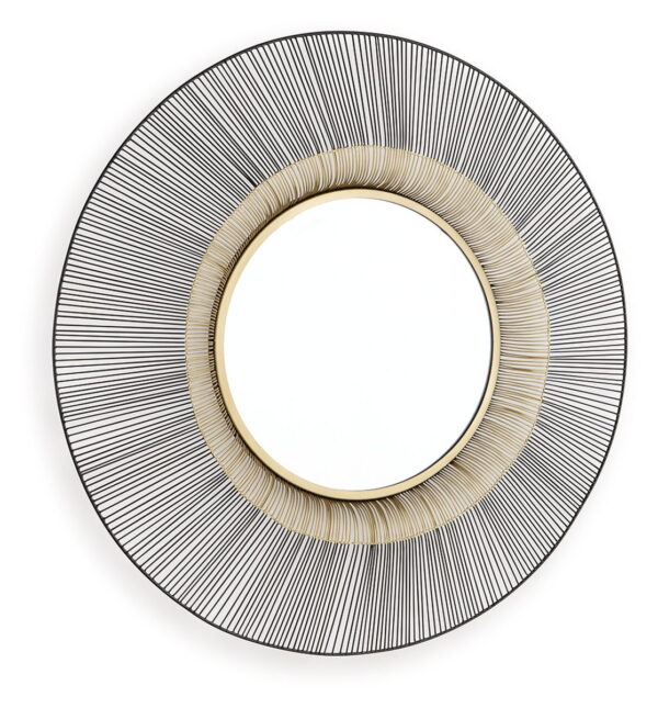 Dallmen - Black / Gold Finish - Accent Mirror - Image 2