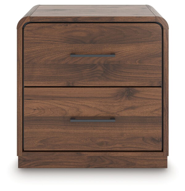 Fortlorn - Walnut Brown - Two Drawer Night Stand - Image 3