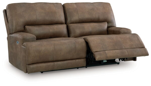 Beckley Place - Earth - 2 Seat Power Reclining Sofa With Adjustable Headrest - Image 4