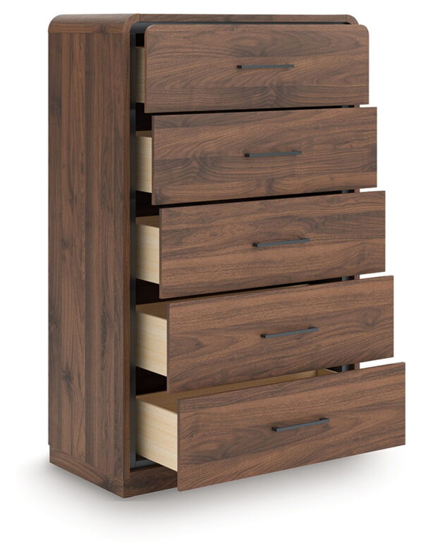Fortlorn - Walnut Brown - Five Drawer Chest - Image 3