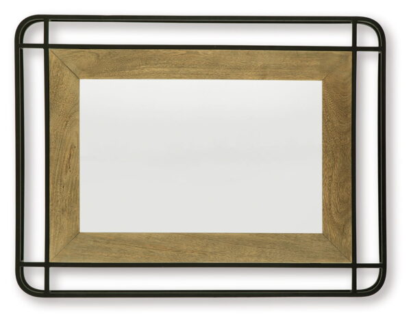 Beelman - Black / Brown - Accent Mirror - Image 3