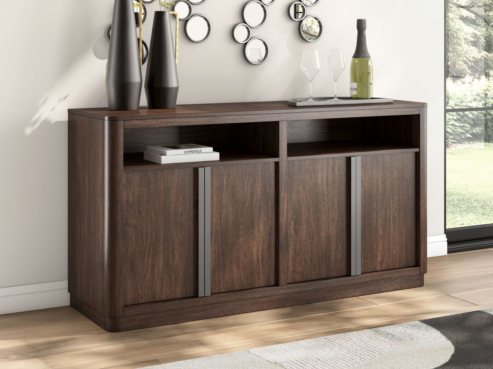 Dilenno - Dark Brown - Dining Room Server - Image 4