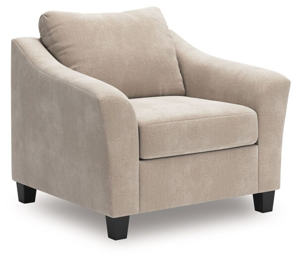 Willarae - Taupe - 2 Pc. - Chair And A Half, Ottoman - Image 2