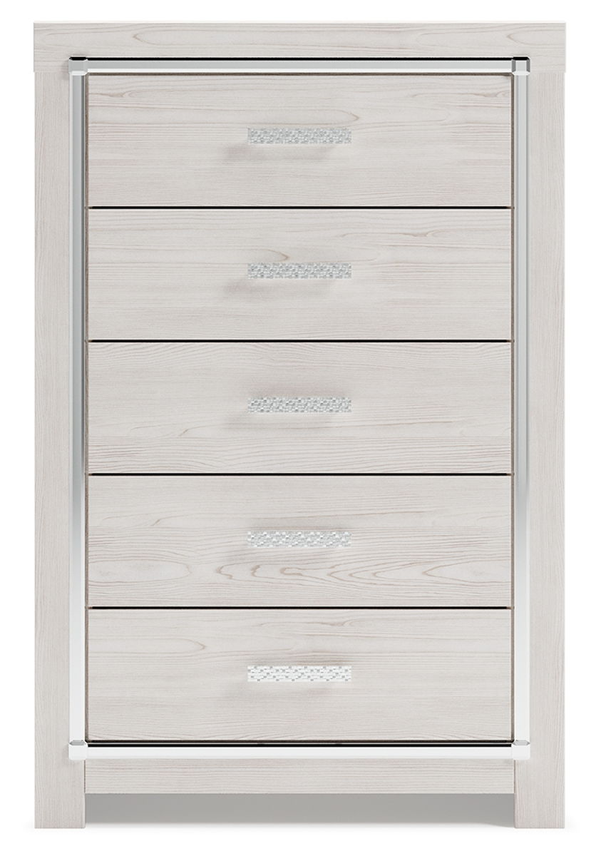 Altyra - White - Five Drawer Chest - Image 4
