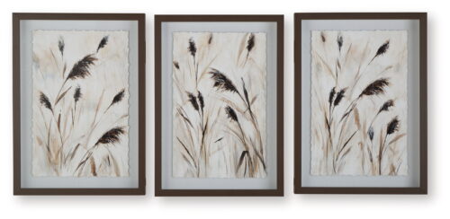 Honslow - Brown / Black / White - Wall Art Set (Set of 3)