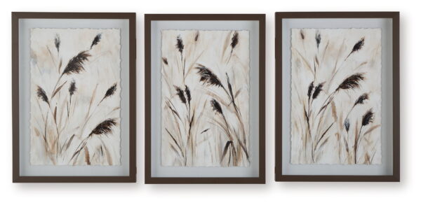 Honslow - Brown / Black / White - Wall Art Set (Set of 3)