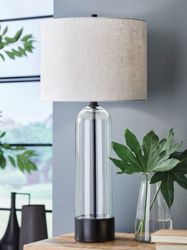 Kerrbrook - Clear / Black - Glass Table Lamp - Image 4