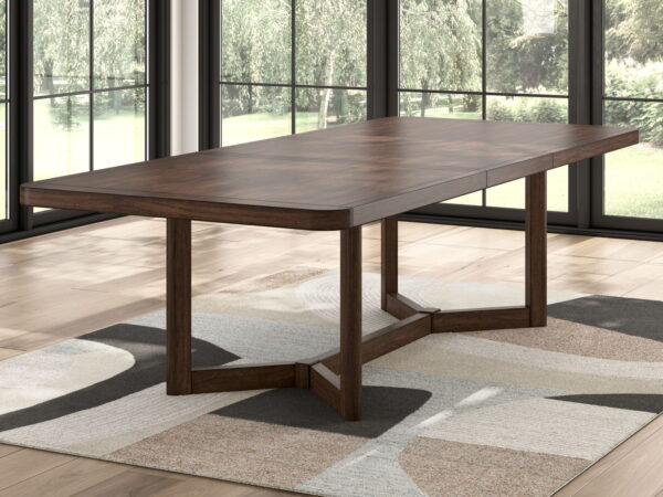 Dilenno - Dark Brown - Rectangular Dining Room Extension Table - Image 3