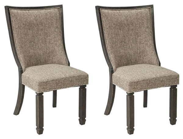 Tyler Creek - Black / Grayish Brown - Dining UPH Side Chair (Set of 2) - Framed Back - Image 4