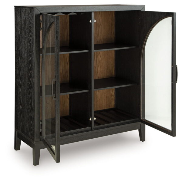 Armenleigh - Black / Brown - Bar Cabinet - Image 3