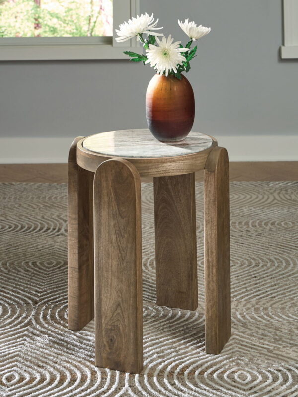 Gavrilley - Gray / White / Brown - Accent Table - Image 4