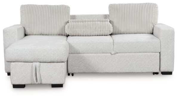 Wohlen - Alloy - 2-Piece Sectional With Pop Up Sleeper And LAF Corner Chaise - Image 2