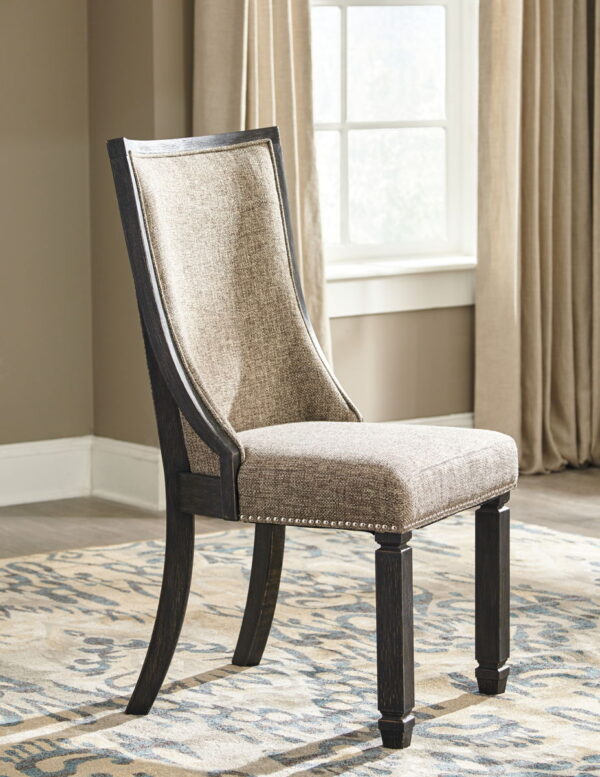 Tyler Creek - Black / Grayish Brown - Dining UPH Side Chair (Set of 2) - Framed Back - Image 3