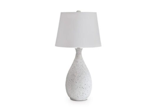 Wyattford - White / Black - Metal Table Lamp