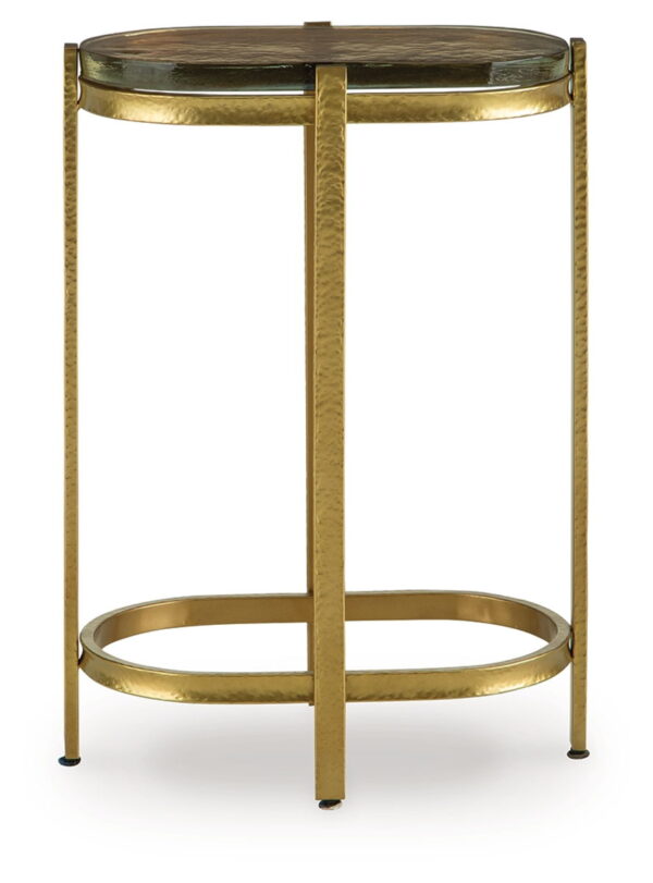 Porterville - Gold Finish - Accent Table - Image 2
