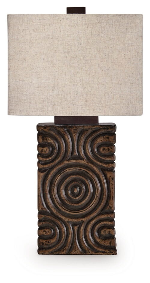Heathbury - Antique Brown - Paper Table Lamp
