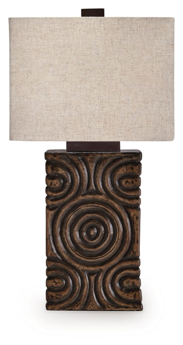 Heathbury - Antique Brown - Paper Table Lamp