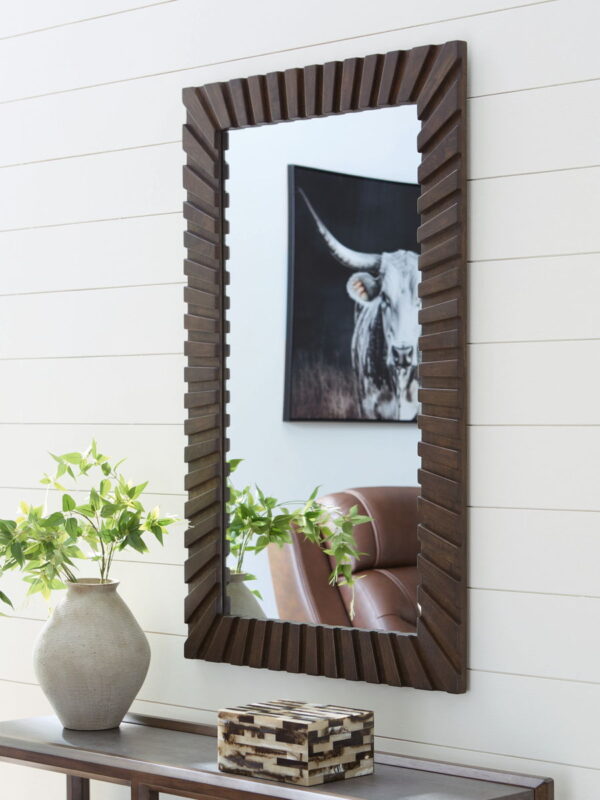 Advin - Dark Brown - Accent Mirror - Image 3