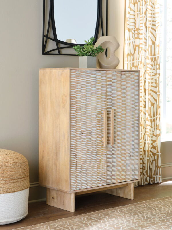 Dallinbury - Natural / White Wash - Accent Cabinet - Image 4