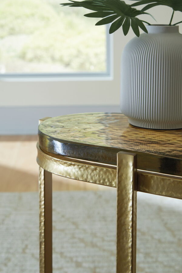 Porterville - Gold Finish - Accent Table - Image 4